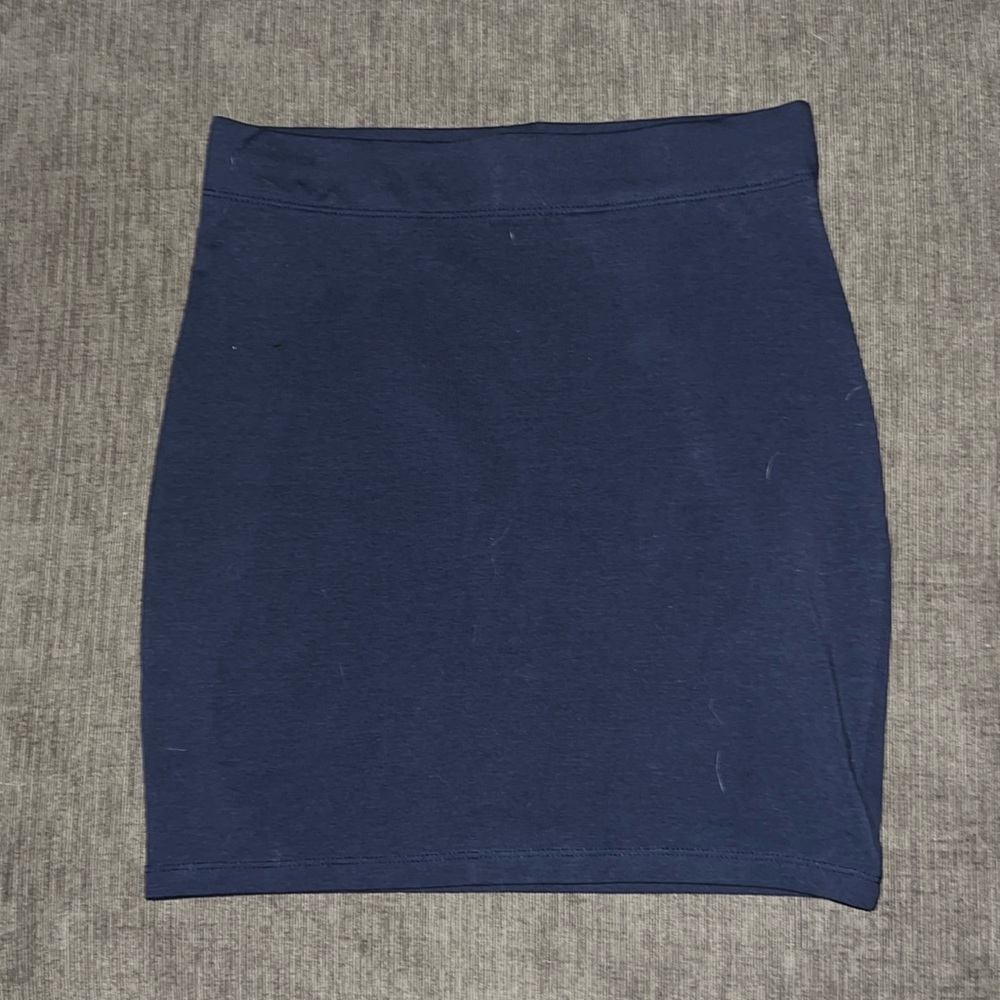 Navy Blue Mini Skirt